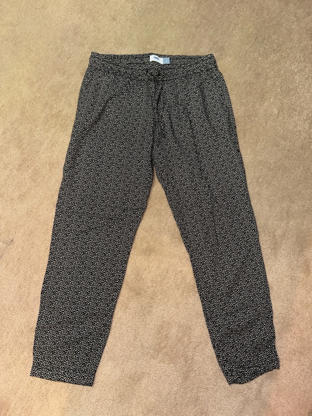 Old Navy Women’s Black Patterned Casual Pants